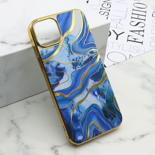 Futrola marble za iphone 15 plus/ plava Slike