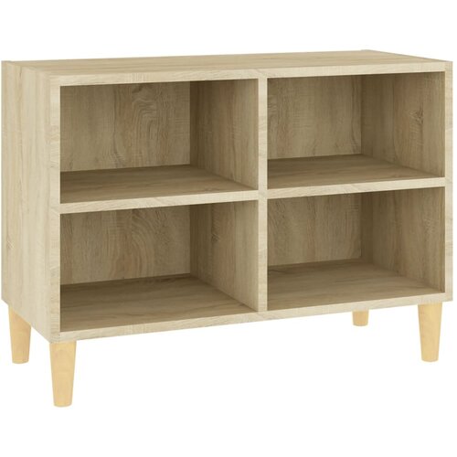  ormarić s nogama od masivnog drva boja hrasta 69,5x30x50 cm Slike