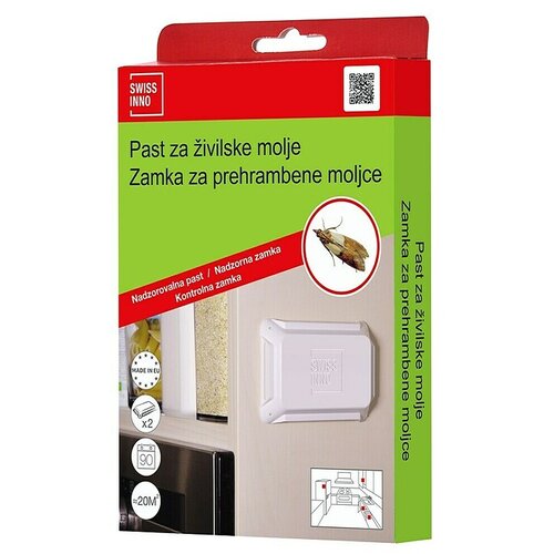 Swissinno Past za živilske molje Natural Control 2X (Bela, 2 kos) Cene