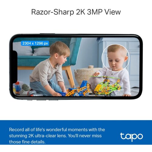 Tp-link Tapo C110 kamera UHD 3MP, H.264, Advanced Night Vision, microSD, dvosmjerni audio, detekcija pokreta, Wi-Fi, Tapo app Cijene
