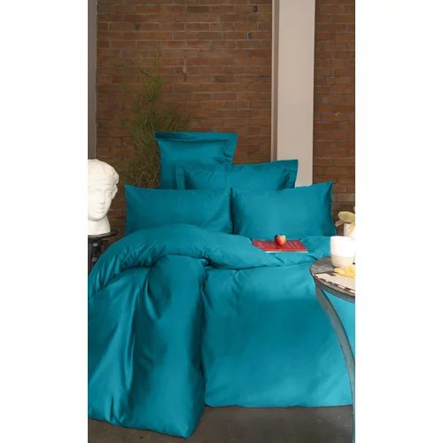 Issimo Home Set posteljine s plahtom Satin Simply Blue