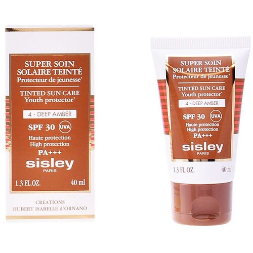 Sisley Super Soin Solaire Teint&eacute; za&scaron;titna krema za toniranje za lice SPF 30 nijansa 4 Deep Amber 40 ml Cijene