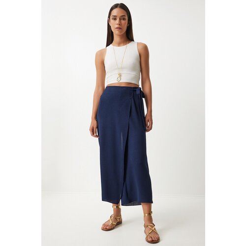  Women's Navy Blue Skirt Look Ayrobin Shalwar Trousers Cene