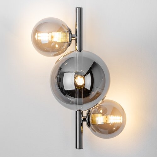  Brilagi - LED zidno svetlo MILLA 3xG9/3W/230V crni hrom/dimljeno staklo Slike