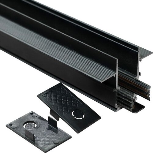 Mitea Lighting &amp;Scaron;ina za Magnetnu Rasvetu, 2m, 12mm Slim Ugradna, 48V, LED, Crna Slike