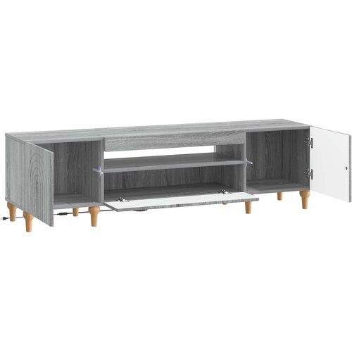  LED TV kabinet Siva Sonoma Konstruirano drvo Slike