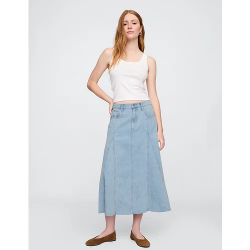 GAP Denim maxi skirt UltraSoft - Women's