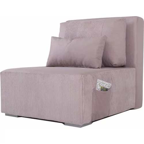 Fola Fotelja s ležajem Ambi - pepeljasto roza