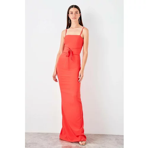 Trendyol coral Accessory Detailed Evening dress