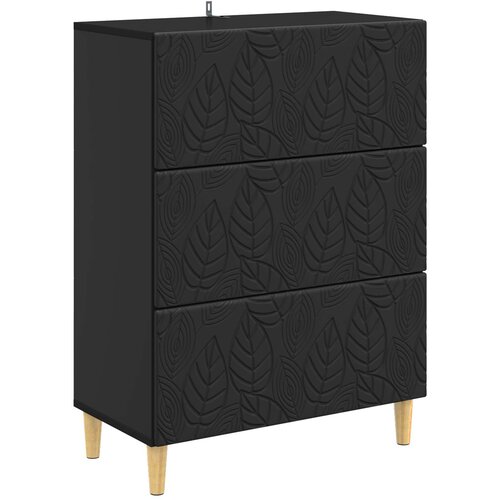 vidaXL Predalna omara Črna 66 x 34,5 x 90 cm Inženirski les, (5000246931) Cene