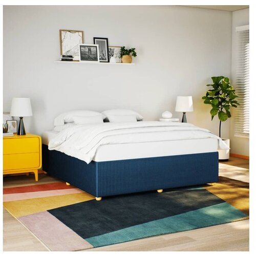 vidaXL Okvir za krevet bez madraca plavi 200x200 cm od tkanine Cene