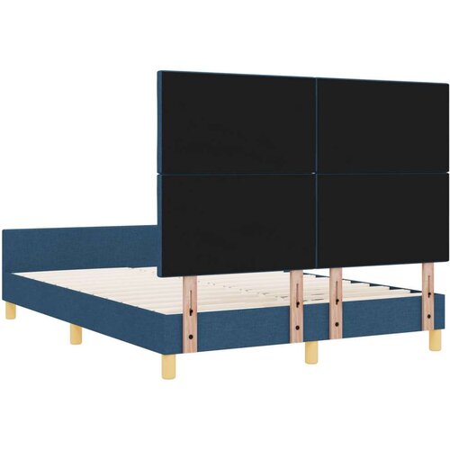 vidaXL Postelja Modra 140x190 cm Tkanina, (22048964) Cene