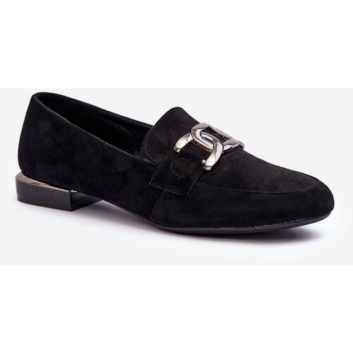Kesi Women's loafers with decoration black Camilena Cene