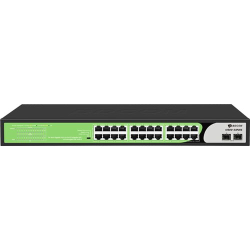 Bdcom switch S1500-24P2ES-H, 2x poe++ port, 22x poe+ port, 2x 2.5G port Slike