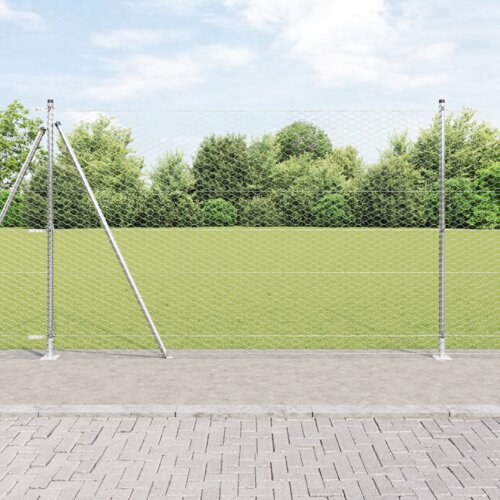 vidaXL hexagonalna ograja 1,4x100 m pocinkano jeklo Cene