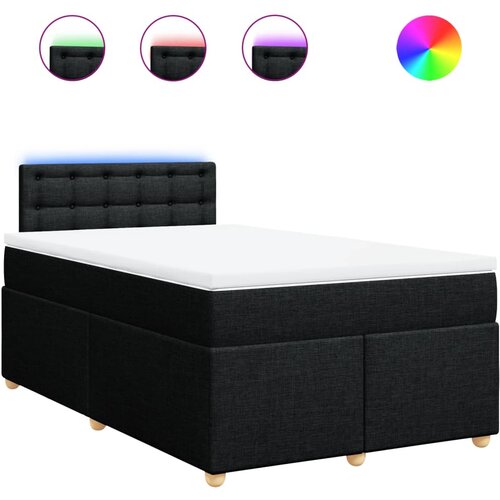 Maison Chic Box spring postelja - Vzmetna postelja z vzmetnico črna 120x190 cm blago SL23321, (21880248) Cene
