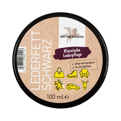 Bense & Eicke Črna mast za usnje - 100 ml Cene