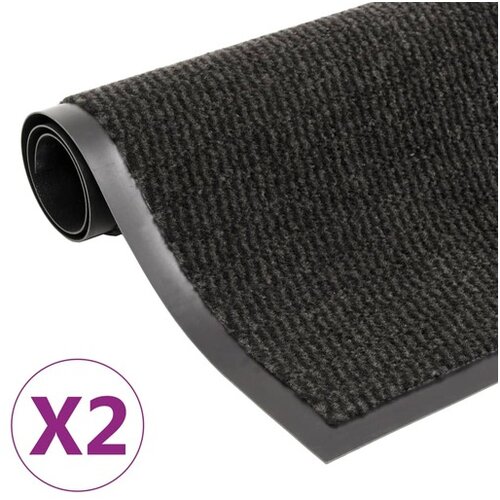 Protiprašni predpražniki 2 x pravokotni taftani 60x90 cm črni Cene
