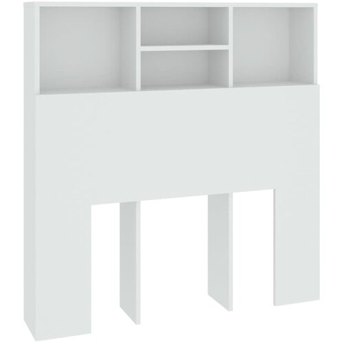 Maison Chic vzglavna omarica - nočna omarica - posteljna omarica bela 100x19x103,5 cm, (21705166) Slike