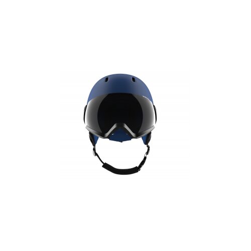 plava kaciga za skijanje s crnim vizirom za odrasle Slike
