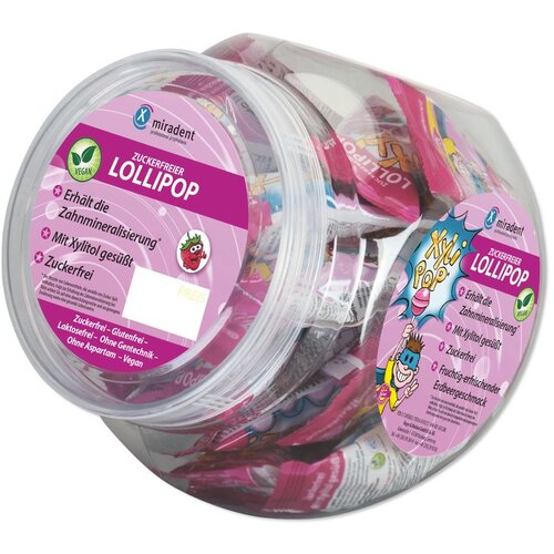 Miradent XyliPOP lizalica 25/1 jagoda Slike