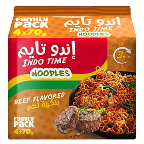 INDO TIME Nudle Govedina, 4 komada, 70 g Cene