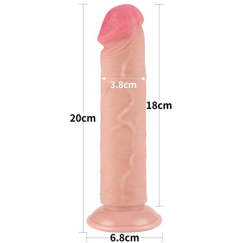 Lovetoy 2024 Dildo Lovetoy Sliding Skin Ll Dual Layer Flesh 8&amp;#039;&amp;#039; Slike