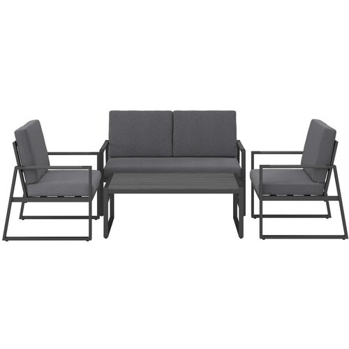 Modern Living lounge garnitura rafael, siva, 4-Delno Slike