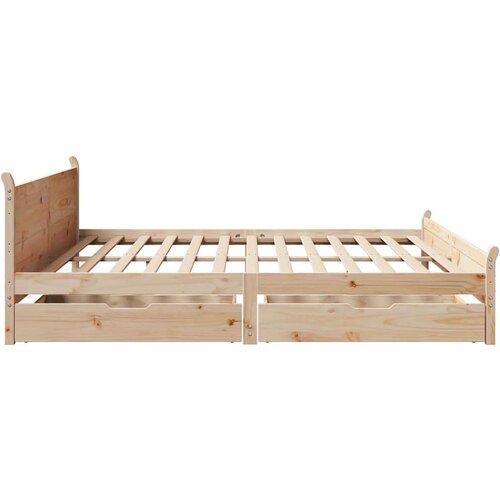 vidaXL Okvir kreveta bez madraca 180 x 200 cm od masivne borovine Cijene
