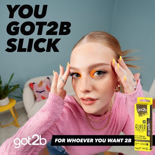 Got2b Glued fiksacijski gel za obrvi 2v1 Tinted Brown 16 ml Slike