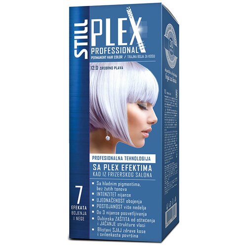 Still plex 12.0 srebrno plava farba za kosu Slike