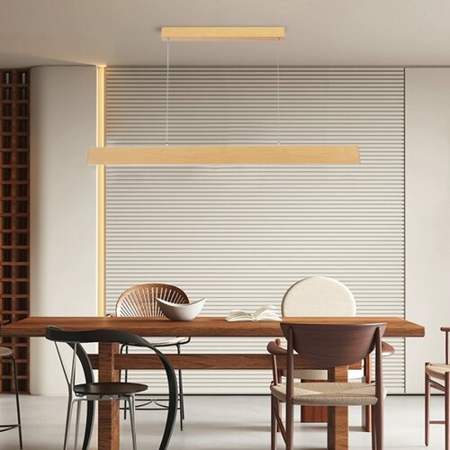  Brilagi - LED prigu&amp;scaron;iva luster na sajli SLIMLINE LED/40W/230V 3000-6000K dekor hrasta+daljinski upravljač Slike
