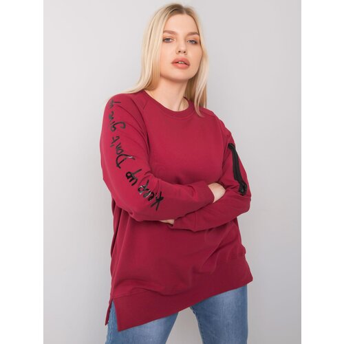 RELEVANCE Tunic-RV-TU-7158.76P-burgundy Cene