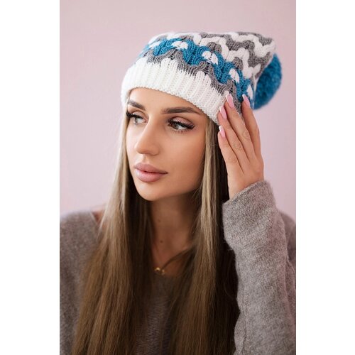  Women's cap Laila K283 white+grey+turquoise Cijene
