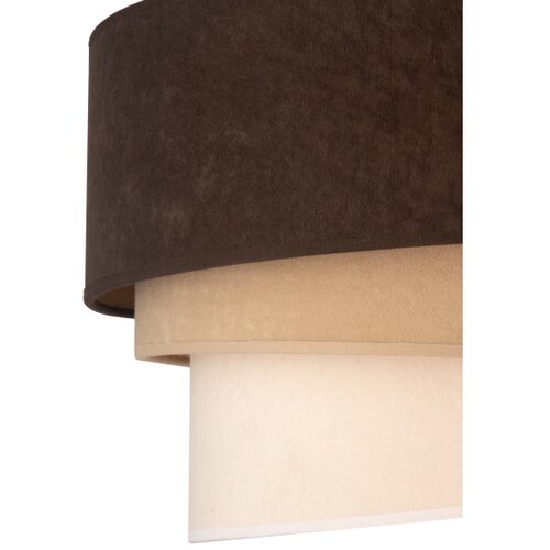  Duolla - Luster na kablu DEVON 1xE27/40W/230V, prečnik 45 cm, braon/bež Slike