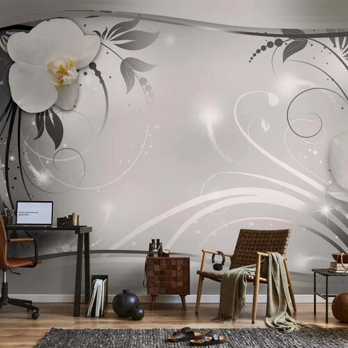  Foto tapeta - Silver Abstract 350x256 Cene