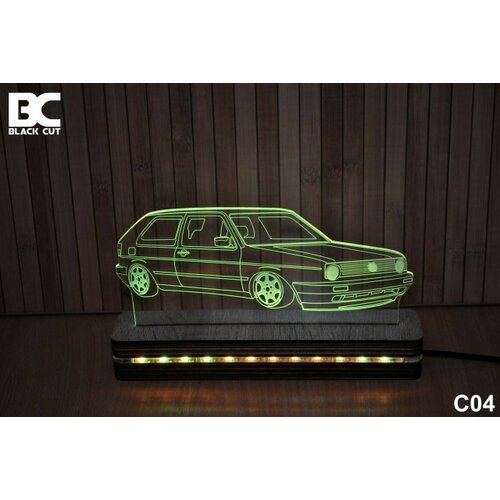 Black Cut 3D lampa jednobojna - golf ( C04 ) Cene