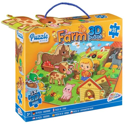  Puzzles 3D, slagalica, 55 delova, farma ( 882047 ) Cene