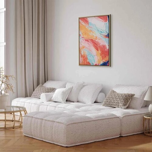  Slika - Spring Shades - A Colorful Mix of Warm and Cool Tones on Canvas 40x60 Slike