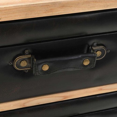  Komoda s ladicama od masivne jelovine 80 x 36 x 75 cm Slike
