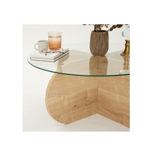 Hanah home Bubble Sapphire Klub sto, 75x35x75cm, Krem Slike