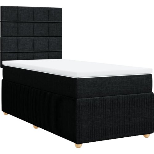 Maison Chic Box spring postelja - Vzmetna postelja z vzmetnico črna 90x200 cm blago SL23941, (21880086) Cene
