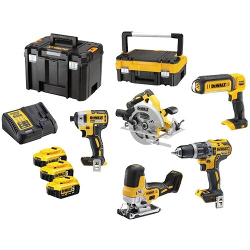 Dewalt DCK500P3T 5-dijelni set aku alata 18v 5.0ah + 2 kofera Cene
