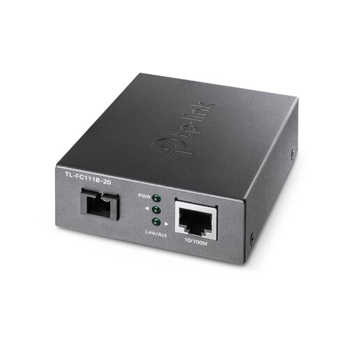 Tp-link TL-FC111B-20 omrežni medijski pretvornik 100 Mbit/s En način Črna Cene