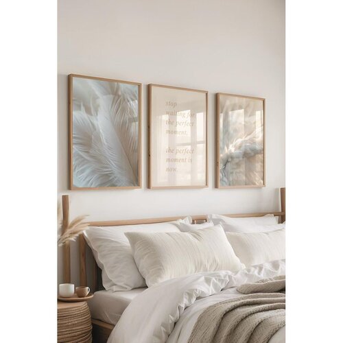 WALLXPERT Ç-300400 - 3040 set dekorativnih slika u više boja (3 komada) Cene