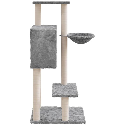  Penjalica za mačke sa stupovima za grebanje svjetlosiva 108,5cm Slike