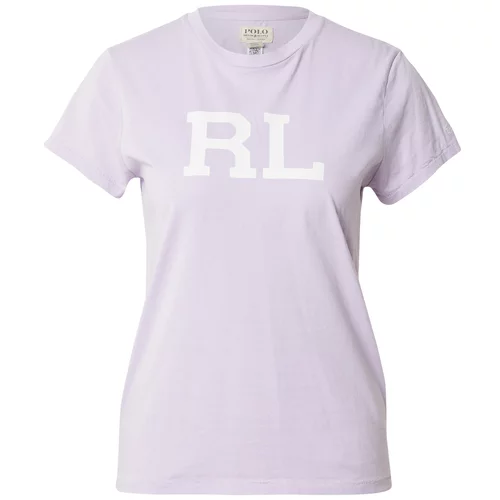 Polo Ralph Lauren Majica pastelno ljubičasta / bijela