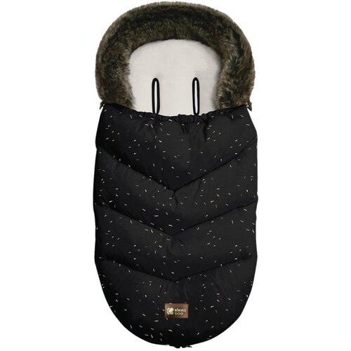  KikkaBoo Zimska navlaka za kolica Luxury Fur Confetti black Narandžasta Slike