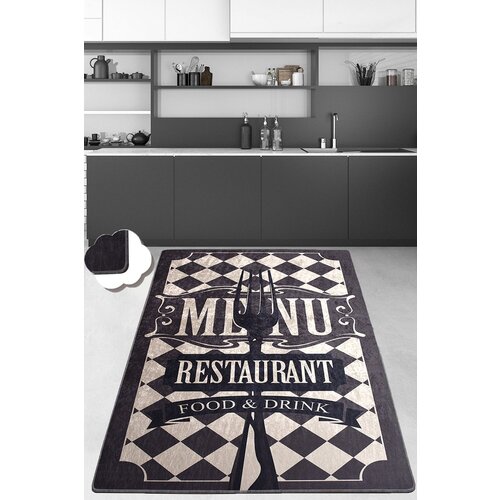  Food And Drink Djt BlackCream Carpet (80 x 120) Cene