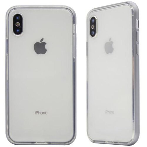 Chameleon Gumiran ovitek (TPU+ALU) za Apple iPhone X, siv Cene